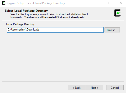 cygwin-local-directory